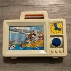 Vintage 1986 Unimax Musical Radio And‎ Clock Toy - Pre-owned Works Fine